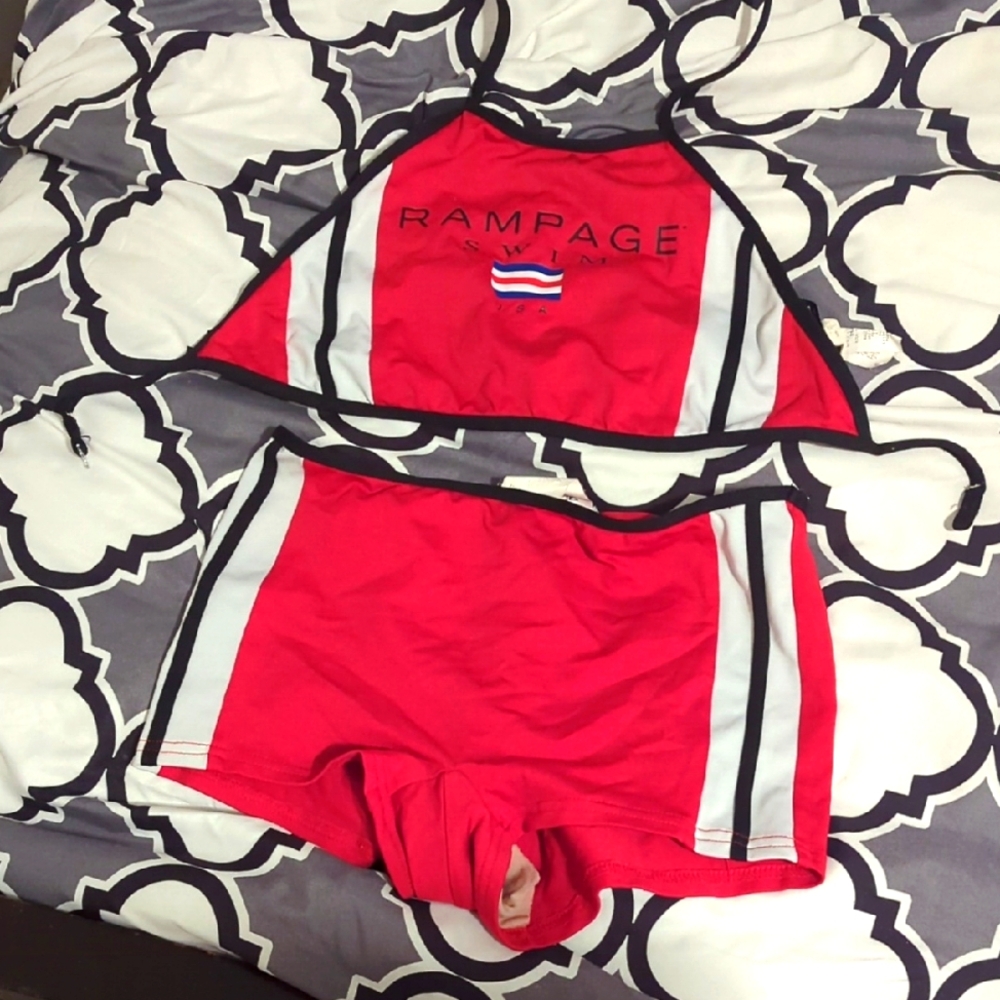 Rampage Red and White Two-Piece Set